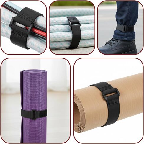20 Pcs Reusable Fastening Cable Ties Adjustable Cable Organizers for Cords 12 Inch Nylon Cables Strap with Buckle Cables Tie Organizer Fastener Management Hook and Loop Straps for Extension Cord Ties in Saudi Arabia