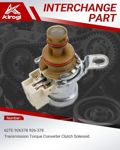 62TE 926-378 Transmission Torque Converter Clutch Solenoid 1pc fit for Ram ProMaster 1500 2500 3500 2014-2021, Dodge Grand Caravan 2008-2020, Journey 2009-2019 Direct Torque Converter Replace in Kuwait
