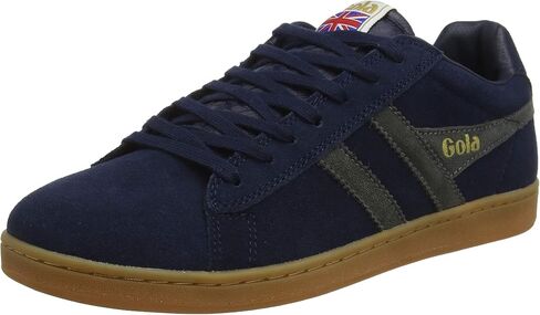 Gola Men's Harrier Sneaker, Khaki/Vista Blue, 11 in Saudi Arabia