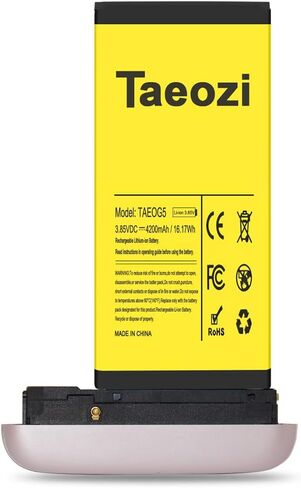 بطارية Taeozi 4800 مللي أمبير في الساعة LG G5، 2025 بطارية ليثيوم أيون جديدة بديلة لـ LG G5 BL-42D1F VS987 Verizon، H820 at&T، LS992 Sprint، H830 T-Mobile، US992، H845 Dual H850 H858 بطارية احتياطية in Saudi Arabia