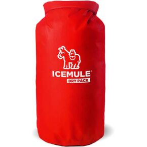 IceMule Pro Dry Pack – Water Resistant Nylon Food Storage Pouch Dry Bag, Perfect for Keeping Lunch Dry While Hiking, Camping, and Beach-Going, 10 Liter, Red