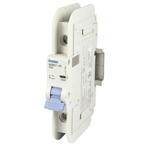 20A, 120V AC, 1 Pole, DIN Rail Mount Miniature Circuit Breaker, Trip Curve: C, UL489