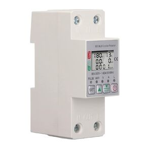Power Meter Switch Energy Circuit Breaker Meter Switch, WiFi Smart Digital LCD Display Power Meter Switch for Tuya, Power Meter Switch Multi Function Protector with Metering AC85-300V 63A