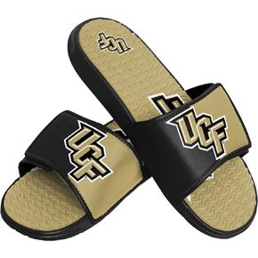 FOCO UCF Knights NCAA Mens Colorblock Big Logo Gel Slides - XL