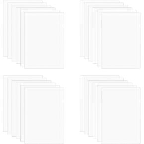 24pcs L-Type Plastic File Folders, Thickened Document File Folders Plastic Project Pockets L-Open Project File Folders Sheet Protectors for Home Office School (Colored)