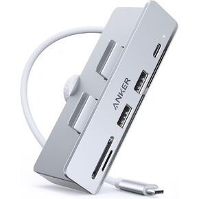 Anker 535 USB C Hub (5-in-1), with 2 USB-A 10 Gbps Data Ports, USB-C 10 Gbps Port, SD and microSD Card Reader, for iMac Pro / iMac 24 inch 2021 / iMac 27 inch / 21.5 inch