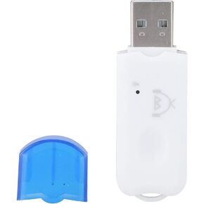 Mini USB Bluetooth Receiver Audio A2DP Music Wireless Adapter for Car AUX Mobile Phone Home Stereo System, Allows the Bluetooth Receiver to Pair with up to Six Devices