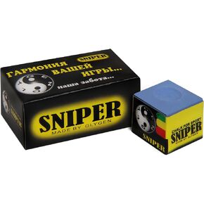 Sniper Pool cue Billiard Chalk - Blue - One Piece