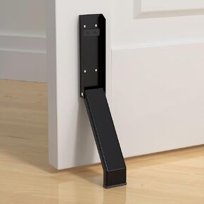 Door Stop, No Drilling Door Stoppers to Keep Door Open, Easy Pedal Kick Down Door Holder, Bottom of Door (White x 1 Pack)