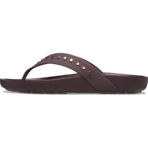 Crocs Splash Studded Flip Fliop for women Dark Cherry(209029-6WD)