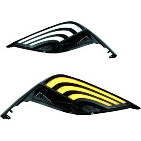 PGTOPONE Switchback White/Amber LED Front Fog Daytime Running Lamp w/Dynamic Flash LED Turn Signal light Feature Compatible with Toyota Camry 2021-2022 SE XSE TRD Accessories