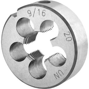 Burkit 9/16"-20 UN Round Threading Die, 9/16 x 20 UN Machine Thread Die Right Hand