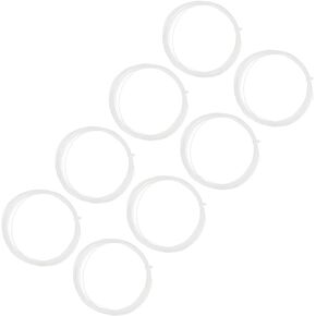 M METERXITY 8Pcs Badminton Racket String - High Flexibility Training Nylon Racquet String Line Badminton Repair Accessory for Badminton (10Mx0.75mm, White)