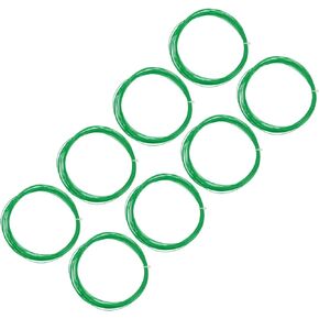 M METERXITY 8Pcs Badminton Racket String - High Flexibility Training Nylon Racquet String Line Badminton Repair Accessory for Badminton (10Mx0.75mm, Green)