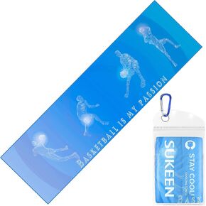 مناشف تبريد Sukeen (40 بوصة × 12 بوصة)، مناشف رائعة للرقبة، رياضة البيسبول، قطعة قماش رائعة لصالة الألعاب الرياضية، منشفة تبريد لليوجا والجولف والتخييم والجري والتمرين والمزيد من الأنشطة