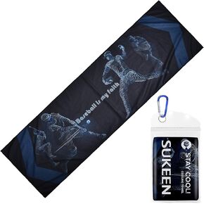 Sukeen Cooling Towels(40"x 12"), Cool Towels for Neck, Baseball Sport Cool Rag for Gym, Cooling Towel for Yoga, Golf, Camping, Running, Workout & More Activities