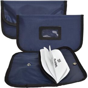 Coin Bag w/ Dividers - Navy Blue - Snap Closure - Compartment Coin Bag