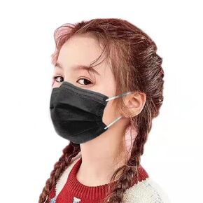 Disposable Face Masks,200 PCS Black Face Masks Disposable 3 Ply Protection Face Masks