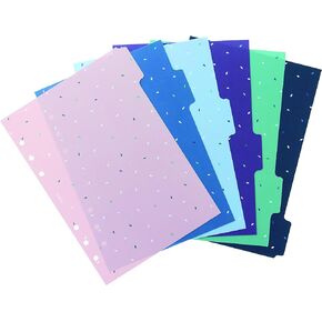 Filofax Organizer Accessory, A5 Size, Garden Collection, Dividers with Tabs, Set of Six (B132740)