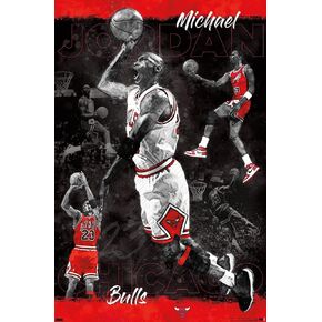 Trends International Michael Jordan - Sketch Wall Poster, 22.375" x 34", Premium Unframed Version