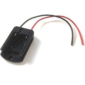 Terrafirma Technology Adapter for worx 20v li-ion battery with 12 gauge wire lithium power output, Black