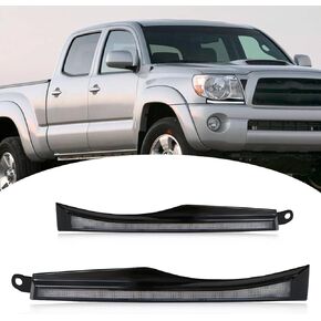 BINQIGOO LED Daytime Running Light Compatible with Toyota Tacoma 2005-2011 Replacement for Front Bumper Trim, White DRL Amber Turn Signal Front Side Marker Headlight (Tacoma 05-11)