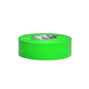 Presco PresGlo Taffeta Roll Flagging Tape [4.5 mils thick]: 1-3/16 in. x 50 yds. (Neon Green) [NON-ADHESIVE]
