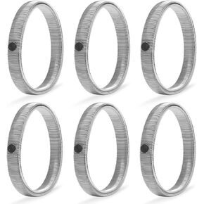 Coolrunner 6 PCS Anti-Slip Elastic Shirt Sleeve Holders Metal Armbands for Band Stretch Garters Elastic Sleeve Holders