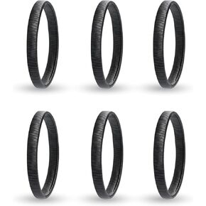 Coolrunner 6 PCS Anti-Slip Elastic Shirt Sleeve Holders Metal Armbands for Band Stretch Garters Elastic Sleeve Holders