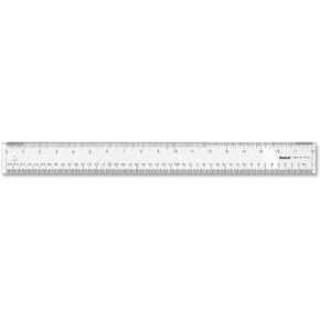 Westcott 10564 Acrylic Clear Ruler, 18 in