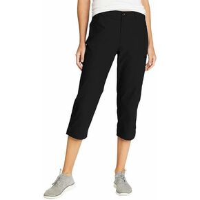 Eddie Bauer Tech Capri Pants (as1, Numeric, Numeric_4, Regular, Regular, Black)