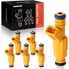 A-Premium Fuel Injectors Compatible with Ford F250 F350 E350 Super Duty 1999, E-350 Econoline (Club Wagon), Econoline Super Duty, 6.8L, Gas, Set of 10, Replace# F6VZ9F593AA