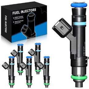 SZKAIDAG 6PCS Automotive 0280158020 Fuel Injector for:-Dodge Dakota, Durango, Nitro; for:-Jeep Commander, Grand Cherokee, Liberty; for:-Mitsubishi Raider; for:-Ram Dakota