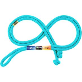 Just Jump It 8' Foot Single Jump Rope for Kids Women and Men - Active Outdoor Youth Fitness Excersing Equipment - Braided Nylon Gym Accessories