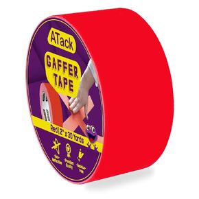 ATack Gaffer Tape, 2-Inch x 30-Yards, Yellow Premium Grade and Easy Tear Matte Yellow Gaff Main Stage Tape for Photographers, Interior Designers and Professionals