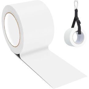 شريط MyLifeUNIT Gaffers أبيض، 7.62 سم ​​× 30 ياردة، شريط Gaffer شديد التحمل مع حامل شريط الخصر، شريط لاصق ذاتي التمزق للاستخدام الاحترافي in Kuwait
