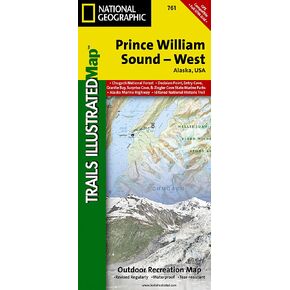 Prince William Sound West Map (National Geographic Trails Illustrated Map, 761)