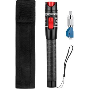 Moocci Fiber Visual Fault Locator 30mW 30KM - مجموعة أدوات اختبار كابلات الألياف الضوئية VFL مع محول FC ذكر إلى LC أنثى - كاشف اختبار مصدر أدوات الألياف البصرية لـ LC/FC/SC/ST، اختبار كابل الشبكة in Kuwait