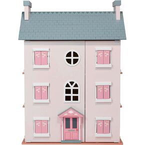 بيت الدمى الخشبي من مينتاري هيذر هول - اكتشف لعب الدمى الفاخر مع بيت الدمى الخشبي الكبير هذا! ألواح قابلة للفتح والتأرجح، وسقف قابل للإزالة، ونوافذ عملية للاستمتاع بتجربة لعب رائعة. in Kuwait