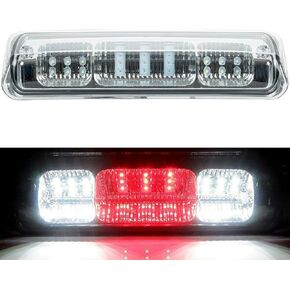LED Third 3rd Brake Light Replacement for 2004 2005 2006 2007 2008 Ford F150 Lobo, 07-10 Ford Explorer Sport Trac, 06-08 Lincoln Mark LT, High Mount Stop Light Assembly, Clear Lens