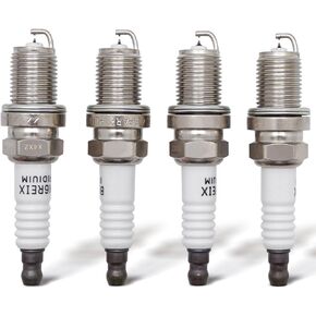 Double Iridium Spark Plug Compatible with AUDI A3 A4 A5 A6 Q3 Q5 R8 RS5 TT VOLKSWAGEN CC Jetta Golf Passat Tiguan Chevy Cruze Sonic Trax Volt 1675 PFR7S8EG (Pack of 4)