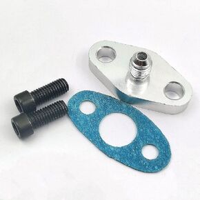 DEVMO RACING 10AN Fitting T3 T4 Turbo Oil Drain Outlet Flange Gasket Adapter Kit