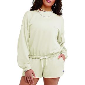 Champion Women's Sweatshirt, Soft Touch, Pullover Sweatshirt With Drawstring, Crew for Women