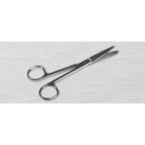 Medline MDS10376 OR Straight Scissor, Sharp/Blunt, 5.5" (Pack of 12)