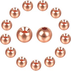 TG-DZURI Tungsten Beads for Fly Tying, 50pcs Tungsten Cyclops Beads 5 Colors 13 Sizes Fly Tying Materials Beads Hook Size 1#-24#