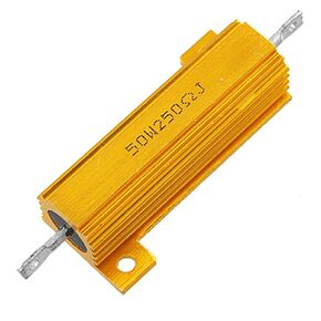 uxcell Gold Tone Wirewound Aluminium Housed Power Resistor 5% 50 Watt 250 Ohm