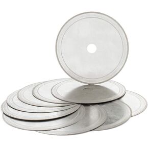 JINGLING 100 مم 4 بوصة شفرات منشار ألماس جواهري حافة رفيعة 0.45 مم أربور 5/8 في شفرة قطع الأحجار الكريمة أدوات مجوهرات البناء لحزمة الصخور المكونة من 10 قطع
