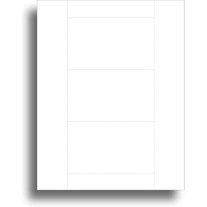 Blank White Printable 3" x 5" Index Cards For Inkjet/Laser Printers - 3 per sheet (100 Sheets / 300 Index Cards) in Kuwait