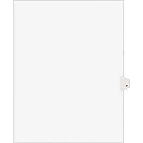 Avery Legal Dividers, Premium Individual Tab Titles, Letter Size, Side Tabs, P, Pack of 25 (01416)