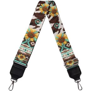 Coldinair Cherry Blossom Purse Straps Replacement Pink Floral Flowers Crossbody Bag Strap Adjustable Wide Guitar Straps for Handbags Luggage Strap